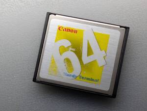 Canon CompactFlash 64MB CFカード ケース付き キャノン コンパクトフラッシュ メモリーカード 日本製 動作確認済み