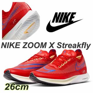 NIKE ZOOM X Streakfly ナイキ ズームX ストリークフライ(DJ6566-601)赤26cm箱無し