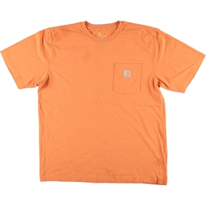 古着 カーハート Carhartt ORIGINAL FIT 半袖 ワンポイントロゴポケットTシャツ メンズL相当 /eaa432178