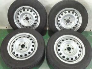 S1023■トーヨー H11 155/80R14■ AL 14X5J +39 鉄 中古4本