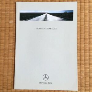 カタログ メルセデスベンツ THE PASSENGER CAR RANGE / 1999年10月発行 12P / S-CLASS / E-CLASS / CLK / CL / SLK / M-CLASS / AMG