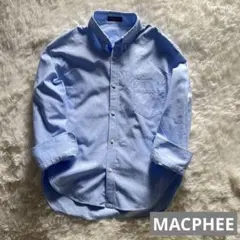 美品　MACPHEE マカフィー オックスフォードシャツ ライトブルー 36