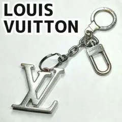 ルィヴィトン キーホルダー ポルトクレ イニシャル LV キーリング シルバー