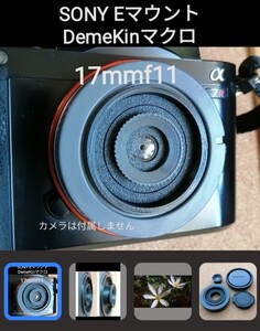 ☆キャップレンズ DemeKinマクロ 17mmf11 SONY Eマウント 接写,自撮りにも 