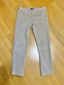 ◆UNIQLO JEANS　コットンストレッチパンツ　ベージュ　サイズ28