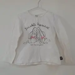 pupil House ロンＴ 長袖 女の子 白 110 Tシャツ