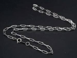 【955】925 SILVER チェーン ネックレス 長さ約50cm シルバー TIA