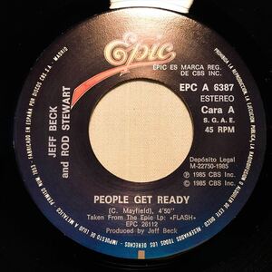 ◆スペインORG◆ JEFF BECK & ROD STEWART / PEOPLE GET READY ◆EP10枚まで送料230円