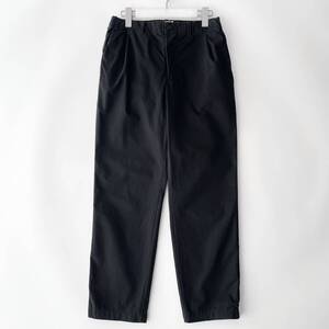 STILL BY HAND size/44 (he) スティルバイハンド ピーチコットン テーパードパンツ タックトラウザー プリーツスラックス ブラック PANTS