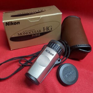 Nikon ニコン 単眼鏡 モノキュラー HG 7×15D 6.6° 小型　軽量　美品