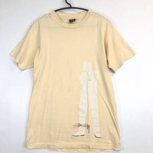 00s Stussy ステューシー 半袖Tシャツ Mサイズ メキシコ製 クリーム色