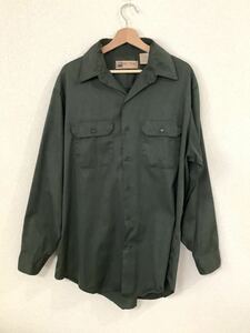 ヴィンテージ　BIG MAC ビッグマック　長袖ワークシャツ　USA製　古着　アメカジ　メンズ　ビックシルエット　L