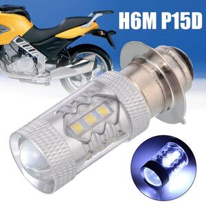 1 個 P15D H6M オートバイヘッドライト drl モト 20SMD led の球根ライト 6500 k-8500 18k motobike スクーターランプ