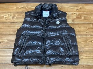 【N-6370】モンクレール MONCLER 920-091-43304-50 CORBIER ダウンベスト ノースリーブ ジャケット ブラウン系 東京引取可【千円市場】