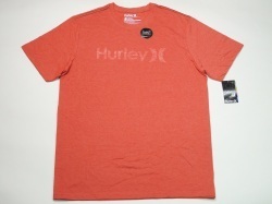 ●送料無料●大きいサイズ HURLEY　 ONE & ONLY半袖ＴＥＥ（ヘザーレッド）【USサイズ/XXL】