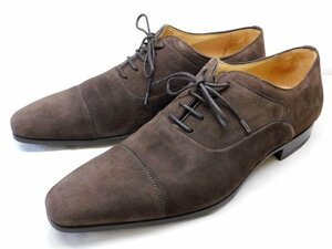 16 美品 MAGNANNI（マグナーニ） ◆ メンズ ドレスシューズ サイズ43 約27cm レザー スエード 茶 ブラウン シューズ ビジネス □6K