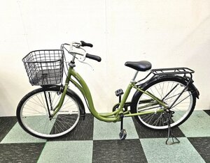 ★直接引取り歓迎★ moitie モワティエ アサヒ 26インチ 自転車 両立スタンド 内装3段変速 LEDライト 買い物 通勤 通学