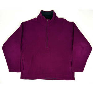 USA製 1994 PATAGONIA Synchilla sweater L Purple 90s オールドパタゴニア シンチラセーター ハーフジップ アウトドア 登山 紫