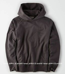 〓ラスト!! アメリカンイーグル/US XL/AE Graphic Fleece Pullover パーカ/Charcoal