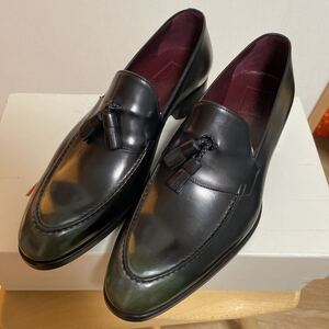 一点もの　新品未使用　BRIONI ブリオーニ　レザー オックスフォード　シューズ　ブラック　UK8.5 27.5cm 高級　ビジネスシューズ