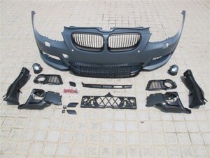 ◆BMW E92/E93Mスポーツフロントバンパーセット/LCI後期仕様/320/335/ウレタン/純正同様素材/高級品/安価なFRPではありません/最安値挑戦