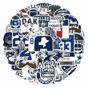 【50枚入】 NFL ダラス・カウボーイズ ロゴ ステッカーセット 防水 レア Dallas Cowboys