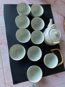 日本茶器セット　急須と茶碗10個セット 茶器セット 急須 湯呑 茶器揃 煎茶道具