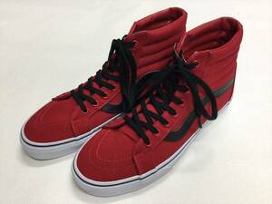 SALE!! VANS レア!! SK-8 Hi 赤 黒ライン US10.5 (28.5cm) アメリカ企画限定!! バンズ ハイトップ