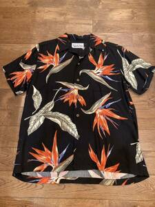 【美品】WACKO MARIA ワコマリア 18SS BIRD OF PARADISE 極楽鳥 アロハシャツ ハワイアンシャツ リヨセル 総柄 半袖 半袖シャツ