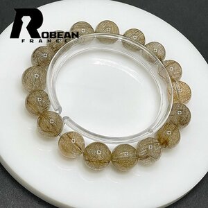 綺麗 EU製 定価20万円★ROBEAN・シルバールチル★パワーストーン ブレスレット 銀針水晶 天然石 原石 綺麗 お守り 12.4-13mm 1001G1359