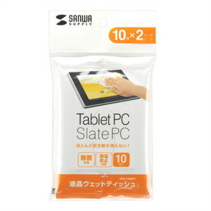 メール便発送 サンワサプライ タブレットPC用ウェットティッシュ PDA-TABWT