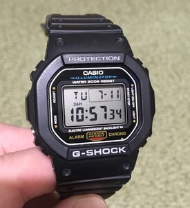 【稼働中】G-SHOCK中古 DW-5600E スピードモデル ELバックライト 傷あり