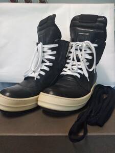 Rick Owens　GEOBASKET リックオウエンス ジオ バスケット ハイカットスニーカー 青山直営店購入　SIZE:37