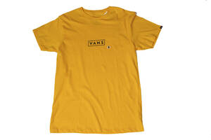 VANS EASY BOX TEE GOLD SIZE S 海外限定