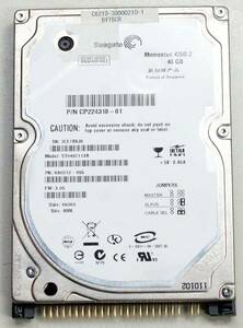 Seagate ST9402113A [ディスク容量 40G] 2.5インチ 44pin パラレルATA ハードディスク 9.5mm厚 使用時間12036H (管:HA00