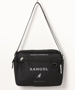 TE/KANGOL (カンゴール) メッシュポケット ショルダーバッグ ブラック KGSA-BG00261