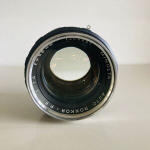 1円 MINOLTA ROKKOR-PF 1:1.4 f=58mm 2510 ミノルタ ミノルタレンズ