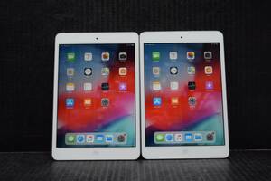 S0388(SLL) & L 2台セット Apple iPad mini2 Wi-Fiモデル 16GB シルバー ME279J/A A1489 タブレット 本体のみ...