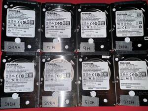 中古 500GB 2.5インチ SATA TOSHIBA MQ01ABF050 8個まとめて出品 No.７