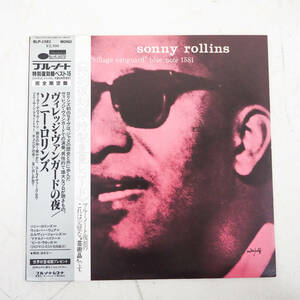 SONNY ROLLINS ソニーロリンズ A NIGHT AT THE VILLAGE VANGUARD ヴィレッジヴァンガードの夜 BLUE NOTE BLP-1581 レコード LP K6041