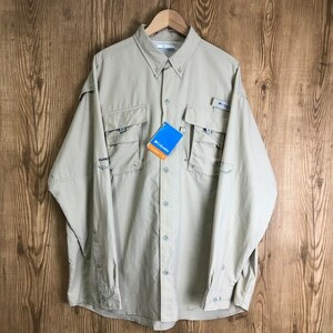 新品紙タグ付 90s VINTAGE Columbia PFG フィッシングシャツ 長袖シャツ メンズ サイズL コロンビア 90年代 ヴィンテージ 古着 e24031317