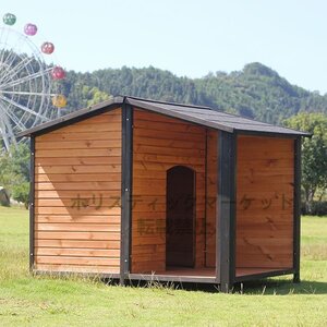 新発売 ニューエイジペット 犬小屋 ソリッドウッド製 ドッグハウス アウトドア防水 犬舎 大型犬 A20