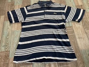 良品★旧タグ復刻★CHEMISE LACOSTE★ボーダーポロ★ラコステ