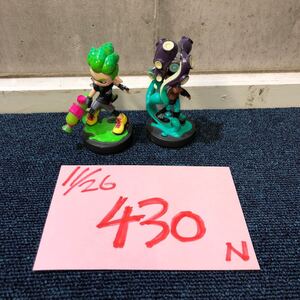 【に.ec】amiibo アミーボ スプラトゥーンシリーズ ネオングリーン イイダ アミーボ 本体 任天堂 2体 セットジャンク