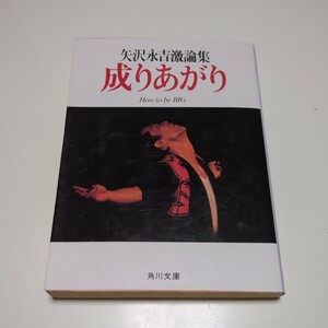 文庫版 成りあがり 矢沢永吉激論集 Ｈｏｗ　ｔｏ ｂｅ Ｂｉｇ 平成5年31版 角川文庫 矢沢永吉 永ちゃん 成り上がり 01101F103