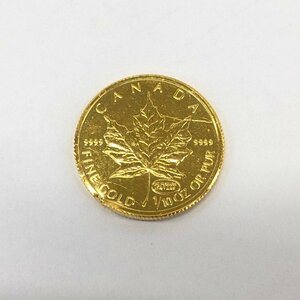 K24IG　カナダ　メイプルリーフ金貨　1/10oz　1999　総重量3.1g【CEBE6016】
