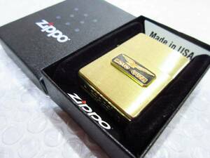 【Spiral】モトグッチ Zippo/真鍮製ジッポライター・ゴールド 新品/MOTO GUZZI/