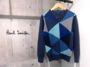 Paul Smith jeans ポールスミス ジーンズ Vネック ウールニット セーター M/メンズ/242401 298N/程度良好