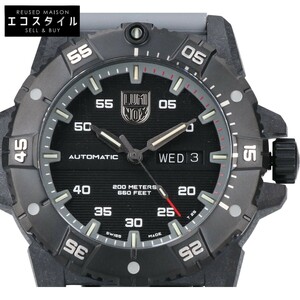 新品同様 LUMINOX ルミノックス 3862 MASTER CARBON SEAL AUTOMATIC 3860 SERIES 逆回転防止ベゼル 自動巻き 腕時計 ブラック/グレー