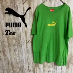 【C60】PUMAプーマ　プリントロゴデザインTeeグリーン